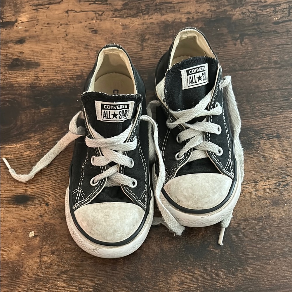 Toddler Converse Kids Black and White Sneakers